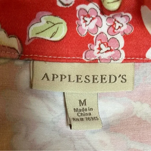 Appleseed’s Floral Open Front Blazer Size M - Picture 3 of 8